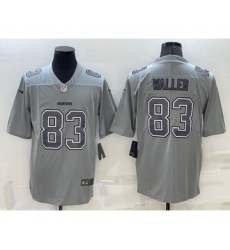 Men's Las Vegas Raiders #83 Darren Waller Grey Atmosphere Fashion 2022 Vapor Untouchable Stitched Limited Jersey