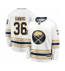 Youth Buffalo Sabres #36 Andrew Hammond Fanatics Branded White 50th Season Breakaway Hockey Jersey