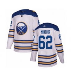 Youth Buffalo Sabres #62 Brandon Montour Authentic White 2018 Winter Classic Hockey Jersey