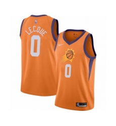 Youth Phoenix Suns #0 Jalen Lecque Swingman Orange Finished Basketball Jersey - Statement Edition