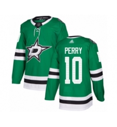 Men's Dallas Stars #10 Corey Perry Authentic Green Home Hockey Jersey