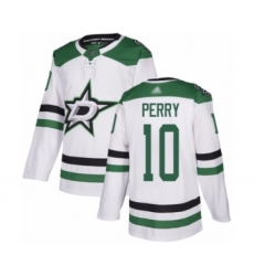 Youth Dallas Stars #10 Corey Perry Authentic White Away Hockey Jersey