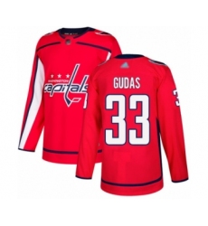 Youth Washington Capitals #33 Radko Gudas Authentic Red Home Hockey Jersey