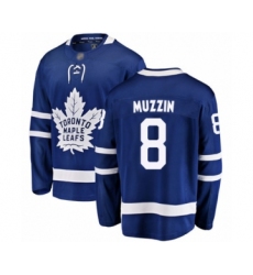 Men's Toronto Maple Leafs #8 Jake Muzzin Authentic Royal Blue Home Fanatics Branded Breakaway Hockey Jersey