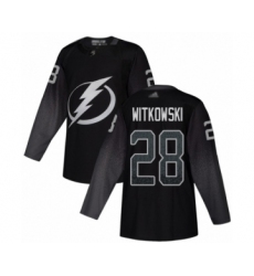 Men's Tampa Bay Lightning #28 Luke Witkowski Authentic Black Alternate Hockey Jersey