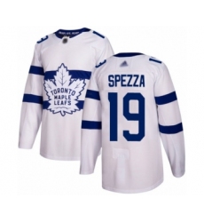 Men's Toronto Maple Leafs #19 Jason Spezza Authentic White 2018 Stadium Series Hockey Jersey
