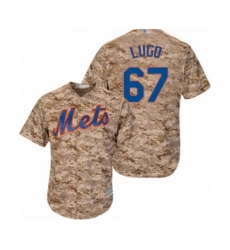 Men's New York Mets #67 Seth Lugo Authentic Camo Alternate Cool Base Baseball Player Jersey