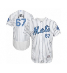 Men's New York Mets #67 Seth Lugo Authentic White 2016 Father's Day Fashion Flex Base Baseball Player Jersey