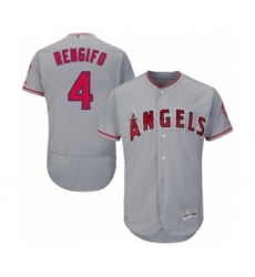 Men's Los Angeles Angels of Anaheim #4 Luis Rengifo Grey Road Flex Base Authentic Collection Baseball Player Jersey