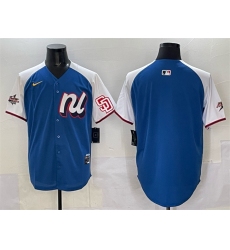 Men's National League San Diego Padres Blank Blue Alternate 2025 All-Star Edition Limited Stitched Baseball Jersey