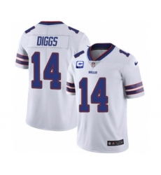 Men's Buffalo Bills 2022 #14 Stefon Diggs White With 2-star C Patch Vapor Untouchable Limited Stitched NFL Jersey