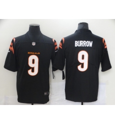 Men's Cincinnati Bengals #9 Joe Burrow Nike Black Alternate Vapor Limited Jersey