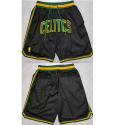 Mens Boston Celtics Black Shorts