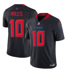 Men's Houston Texans #10 Davis Mills Navy 2nd Alternate 2025 F.U.S.E. Vapor Limited Football Stitched Jersey