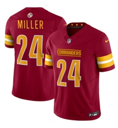 Men's Washington Commanders #24 Von Miller Burgundy 2025 F.U.S.E. Vapor Limited Football Stitched Jersey