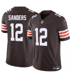 Men's Cleveland Browns #12 Shedeur Sanders Brown 2025 F.U.S.E. Vapor Limited Football Stitched Jersey