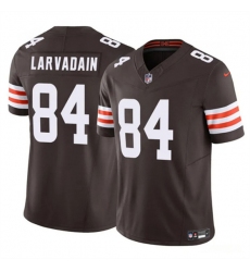 Men's Cleveland Browns #84 Gage Larvadain Brown 2025 F.U.S.E. Vapor Limited Football Stitched Jersey