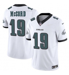 Men's Philadelphia Eagles #19 Kyle McCord White 2025 Draft New F.U.S.E. Vapor Untouchable Limited Football Stitched Jersey