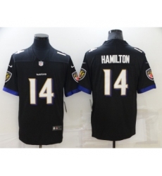 Men's Baltimore Ravens #14 Kyle Hamilton Black Vapor Untouchable Limited Stitched Jersey