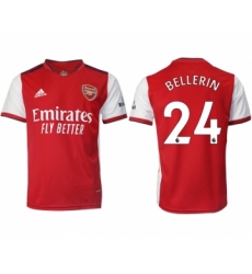 Men 2021-2022 Club Arsenal home aaa version red 24 Soccer Jersey