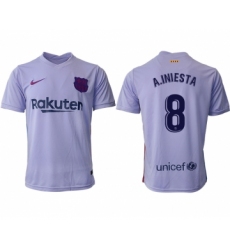 Men 2021-2022 Club Barcelona away aaa version purple 8 Soccer Jersey