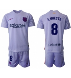 Men 2021-2022 Club Barcelona away purple 8 Soccer Jersey