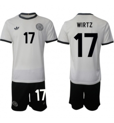 Men's Germany #17 Florian Richard Wirtz White 2025 Home Soccer Jersey Suit