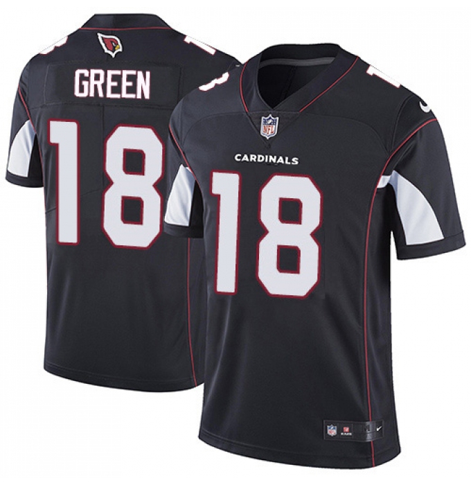 Men's Nike Arizona Cardinals #18 A.J. Green Black Alternate Stitched NFL Vapor Untouchable Limited Jersey