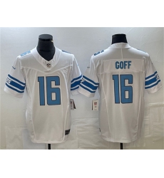 Men's Detroit Lions #16 Jared Goff White 2023 F.U.S.E. Vapor Untouchable Limited Stitched Jersey