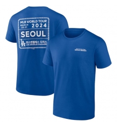 Men's Los Angeles Dodgers Royal 2024 World Tour Seoul Series Stamp T-Shirt