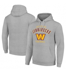 Men's Washington Commanders Gray Pullover Hoodie