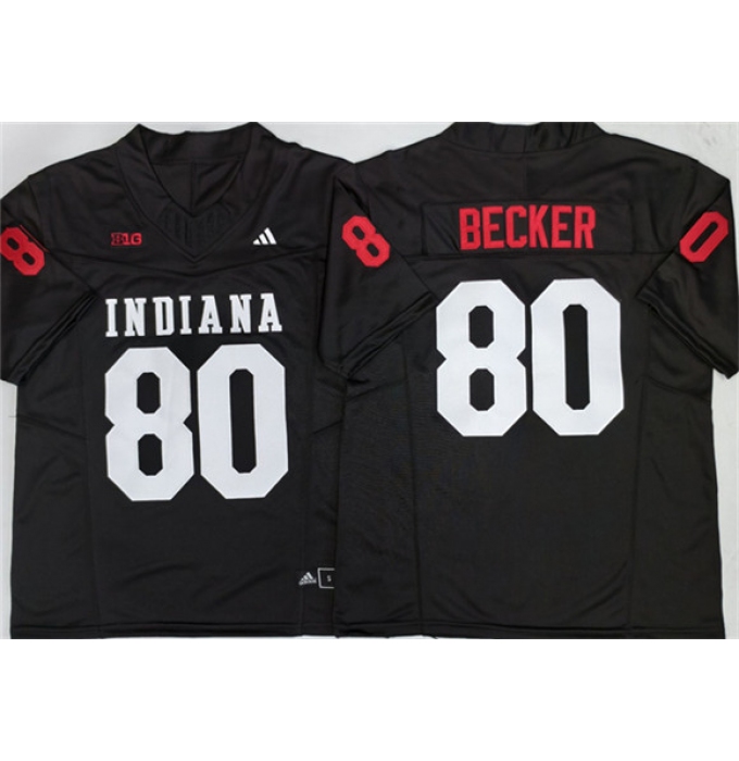 Men's Indiana Hoosiers #80 Charlie Becker Black F.U.S.E. Stitched Basketball Jersey