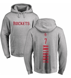 NBA Nike Houston Rockets #7 Carmelo Anthony Ash Backer Pullover Hoodie