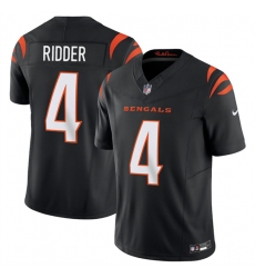 Men's Cincinnati Bengals #4 Desmond Ridder Black 2025 F.U.S.E. Vapor Untouchable Limited Football Stitched Jersey