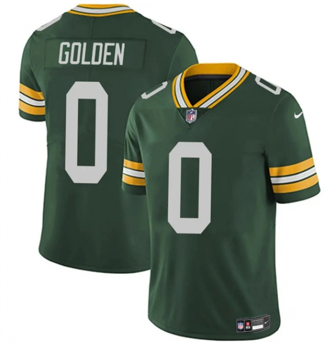 Men's Green Bay Packers #0 Matthew Golden Green 2025 Vapor Untouchable Limited Football Stitched Jersey