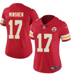 Women's Kansas City Chiefs #17 Gardner Minshew Red 2025 Vapor Untouchable Limited Stitched Jersey(Run Small)