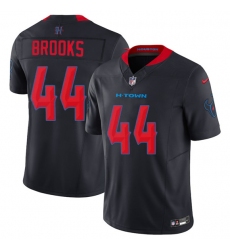 Men's Houston Texans #44 British Brooks Navy 2nd Alternate 2025 F.U.S.E. Vapor Limited Football Stitched Jersey