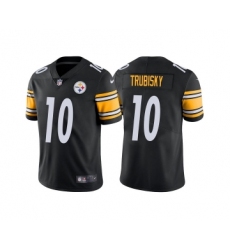 Men's Pittsburgh Steelers #10 Mitchell Trubisky Black Vapor Untouchable Limited Stitched Jersey