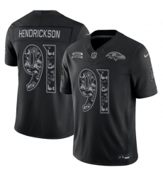 Men's Baltimore Ravens #91 Trey Hendrickson Black F.U.S.E. 2026 Salute to Service Limited Football Stitched Jersey