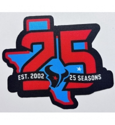 Texans 25TH Anniversary Seasons Patch Biaog