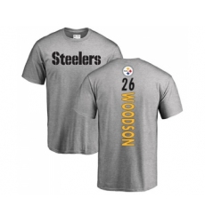Football Pittsburgh Steelers #26 Rod Woodson Ash Backer T-Shirt