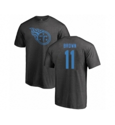 Football Tennessee Titans #11 A.J. Brown Ash One Color T-Shirt