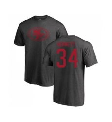 Football San Francisco 49ers #34 Jason Verrett Ash One Color T-Shirt