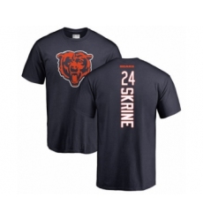 Football Chicago Bears #24 Buster Skrine Navy Blue Backer T-Shirt