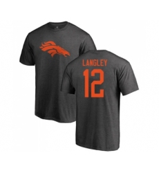 Football Denver Broncos #12 Brendan Langley Ash One Color T-Shirt