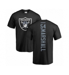Football Oakland Raiders #54 Brandon Marshall Black Backer T-Shirt