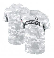 Men's Las Vegas Raiders 2024 Arctic Camo Salute To Service Performance T-Shirt