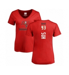 Football Women's Tampa Bay Buccaneers #93 Ndamukong Suh Red Backer T-Shirt