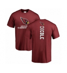 Football Arizona Cardinals #52 Mason Cole Maroon Backer T-Shirt