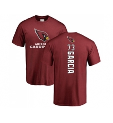 Football Arizona Cardinals #73 Max Garcia Maroon Backer T-Shirt
